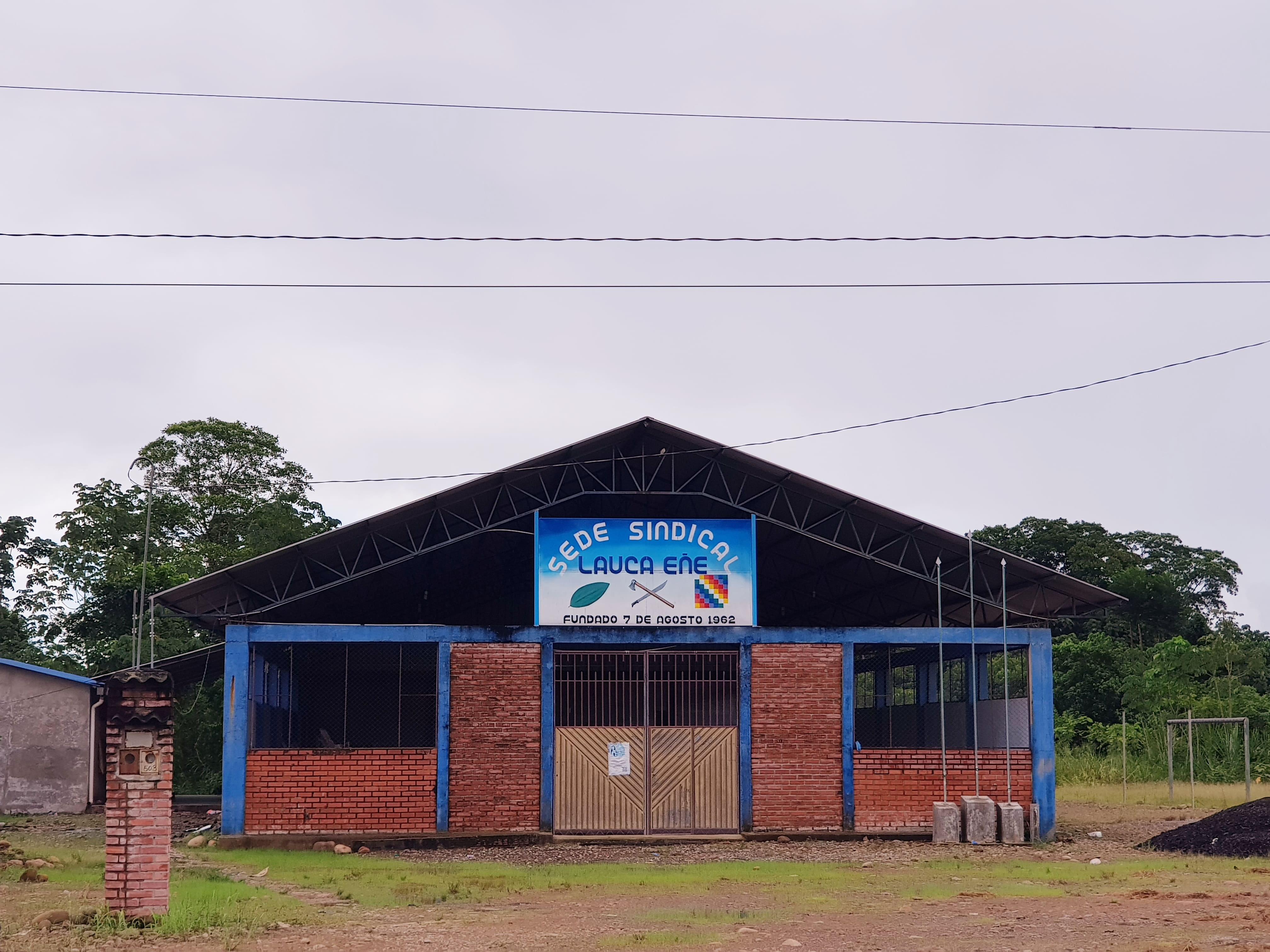 Sede del sindicato Lauca Ñ, a 24 kilómetros de Villa Tunari