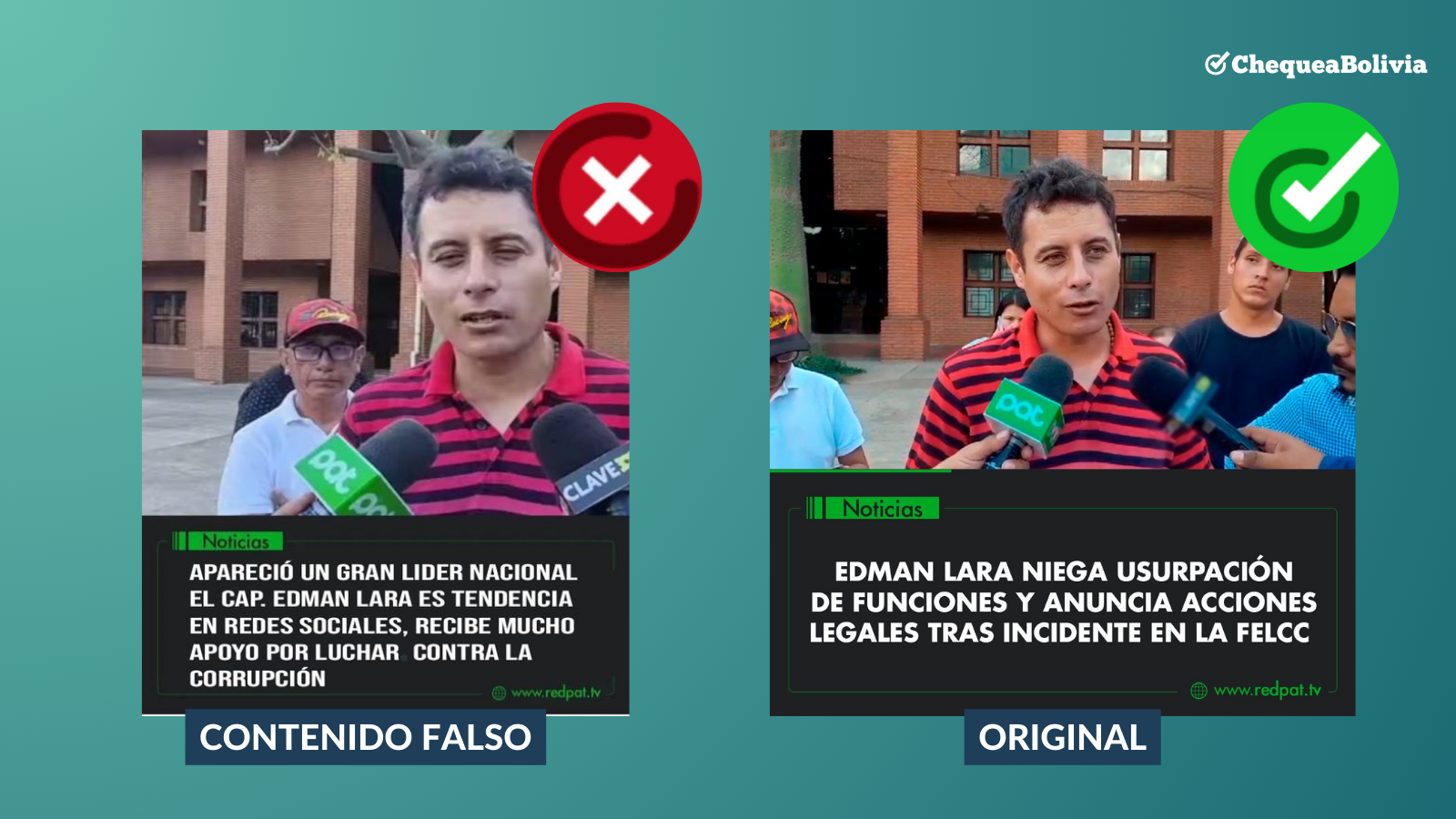 Comparativa nota falsa y real Red PAT