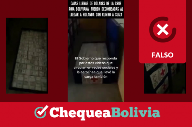 Fotogramas de los videos que difunden información falsa sobre Bolivia.