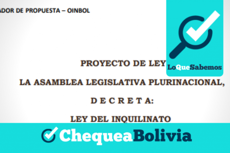 La portada del proyecto de ley que socializa la Oinbol.