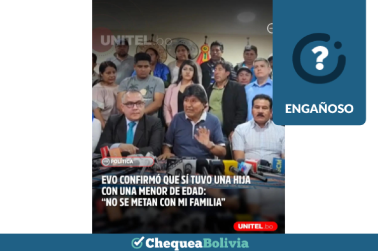 Una captura de la información engañosa que circula en las redes sociales. 