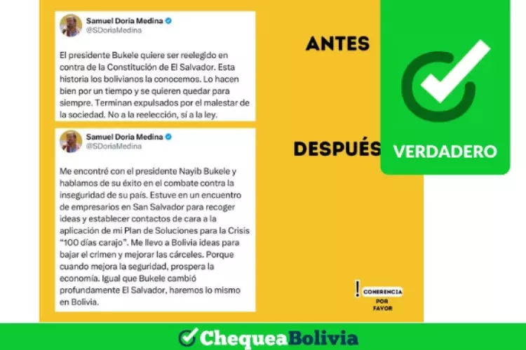 Una captura de la información verdadera que circula en las redes sociales. 