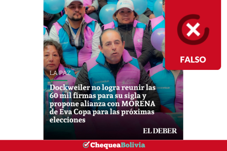 Una captura de la información falsa que circula en las redes sociales. 