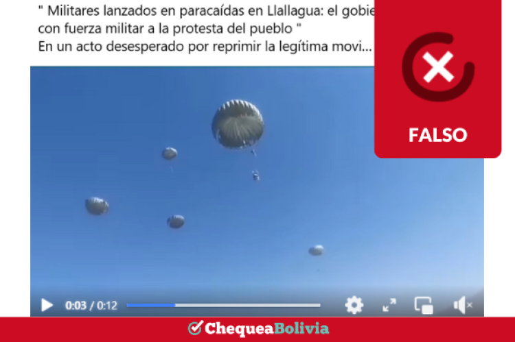 Una captura de la información falsa que circula en las redes sociales. 