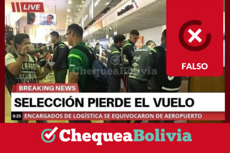 Presunta nota sobre la selección boliviana de fútbol 