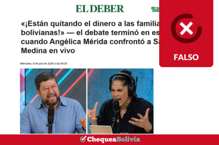 Una captura de la información falsa que circula en las redes sociales. 