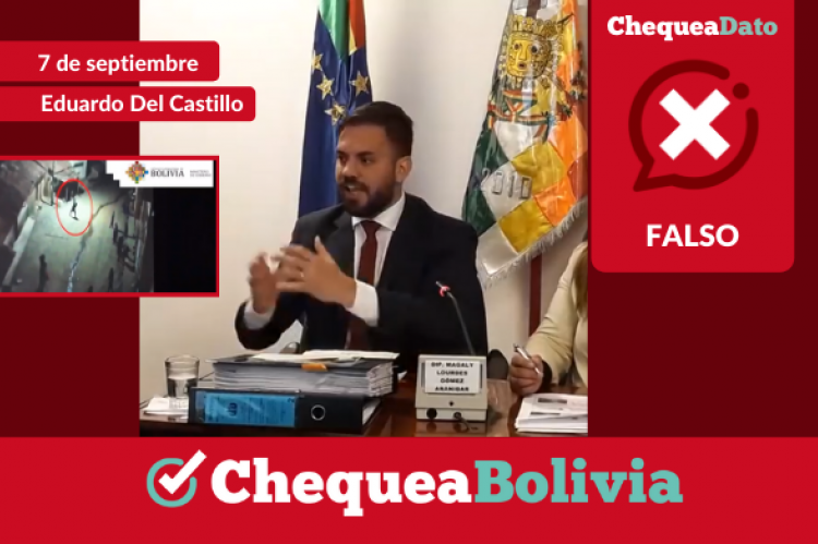 Capturas de la transmisión en vivo del informe brindado por Eduardo Del Castillo (Fuente: Ministerio de Gobierno). 