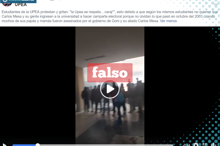 Otro video de los enfrentamientos en la UPEA. 