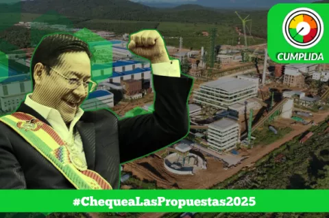 Luis Arce: Poner en marcha la planta siderúrgica del Mutún 2024