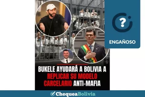 Bukele no confirmó ayuda para crear cárceles “anti-mafia” en Bolivia.