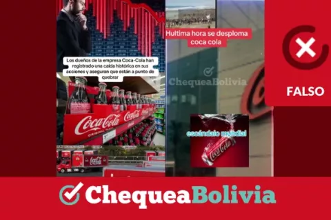 Video en TikTok de la caída de Coca-Cola 