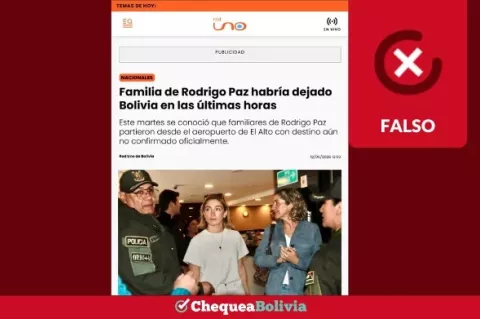 Una captura de la información falsa que circula en las redes sociales. 
