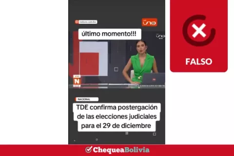 Portada del video que difunde desinformación sobre las Elecciones Judiciales.