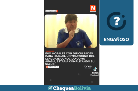 Una captura de la información engañosa que circula en las redes sociales. 