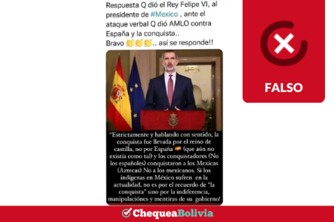 Una captura de la información falsa que circula en las redes sociales. 