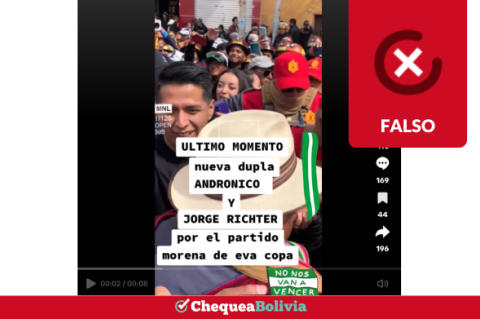 Una captura de la información falsa que circula en las redes sociales. 