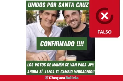 Una captura de la información falsa que circula en las redes sociales. 