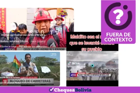 Una captura de la información fuera de contexto que circula en las redes sociales. 