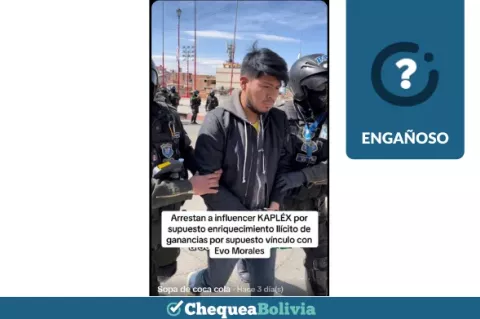 Una captura de la información engañosa que circula en las redes sociales. 