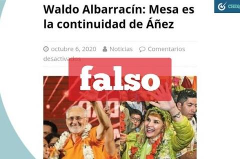 Presunta declaración de Albarracín