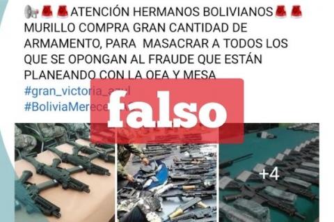 Armas presuntamente adquiridas por Murillo