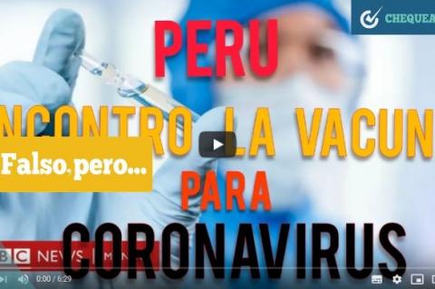 Captura del video que anuncia la vacuna