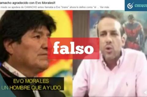 Video en el que supuestamente Camacho halaga a Morales