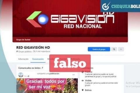 Grupo no relacionado con Gigavisión 