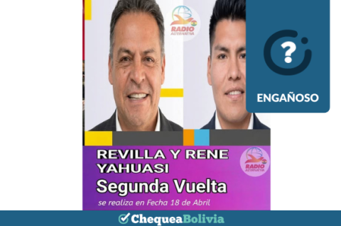 Una captura de la información engañosa que circula en las redes sociales. 