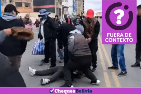 Captura del video que circula como actual.