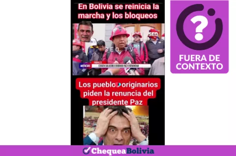 Captura del video que desinforma sobre el reinicio de los bloqueos.