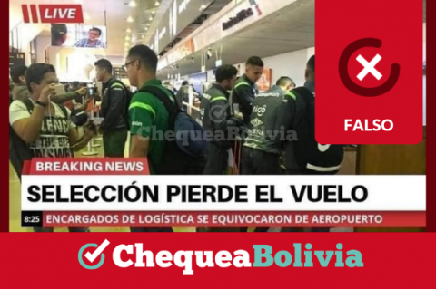 Presunta nota sobre la selección boliviana de fútbol 