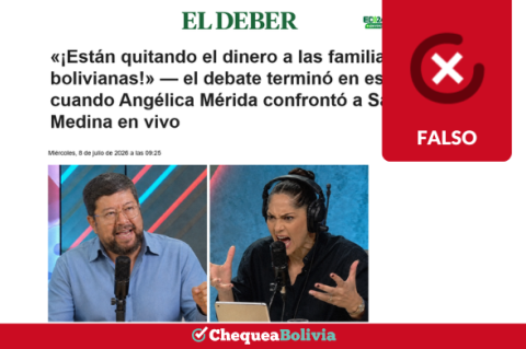 Una captura de la información falsa que circula en las redes sociales. 
