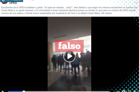 Otro video de los enfrentamientos en la UPEA. 