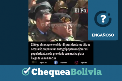 Información falsa que circula en las redes sociales sobre la declaración del ex comandante Zúñiga